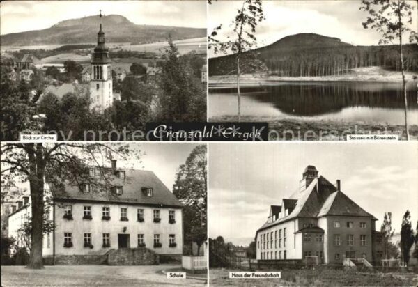 Cranzahl Stausee mit Bärenstein Kirche Schule Ha