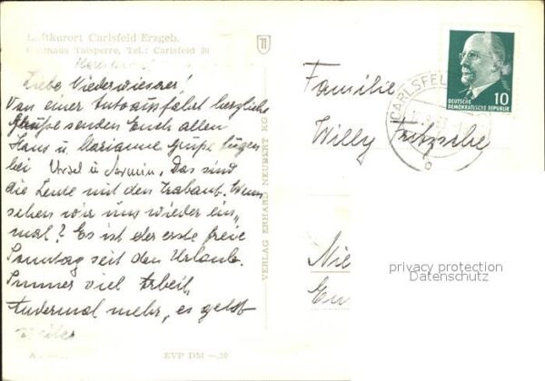 Carlsfeld Erzgebirge Gasthaus Talsperre – Bild 2