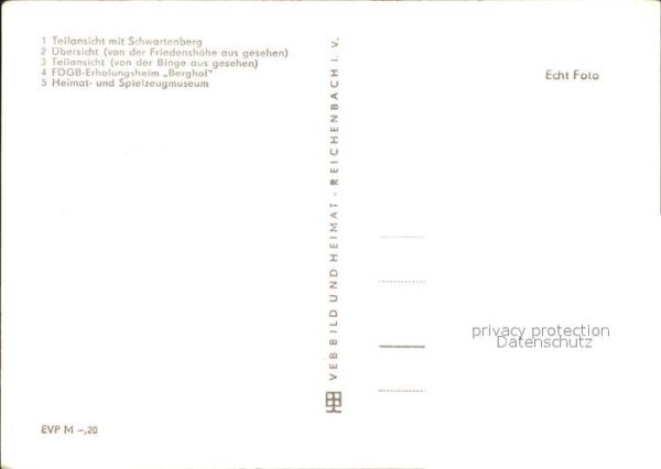 Seiffen Erzgebirge Schwartenberg Erholungsheim Berghof Hei – Bild 2