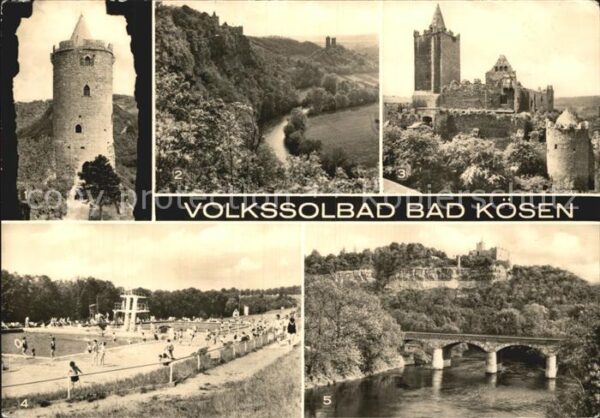 Bad Koesen Burg Saaleck Rudelsburg Schwimmbad der