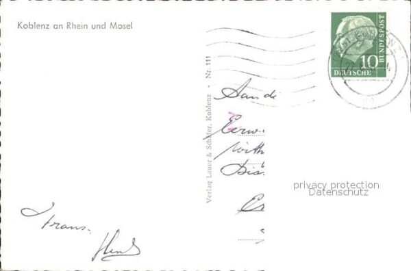 Koblenz Rhein Deusches Eck Ehrenbreitstein Balduinbrü – Bild 2