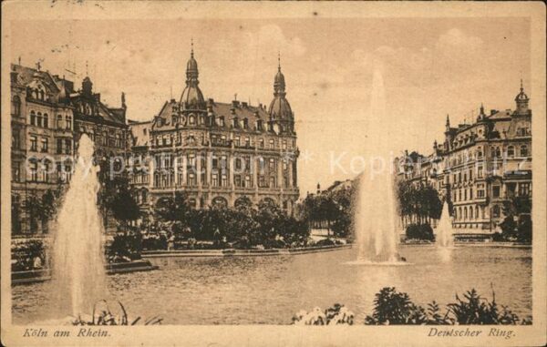 Koeln Rhein Deutscher Ring Wasserspiele