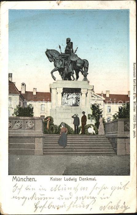 Muenchen Kaiser Ludwig Denkmal