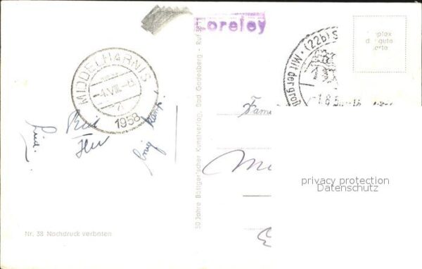 Loreley Lorelei Rheinpartie Karikatur – Bild 2