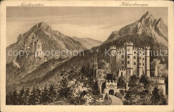 Hohenschwangau Schloss Neuschwanstein und Hohenschwang