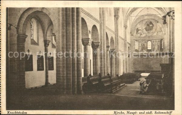 Knechtsteden Kirche Haupt und südl Seitenschiff