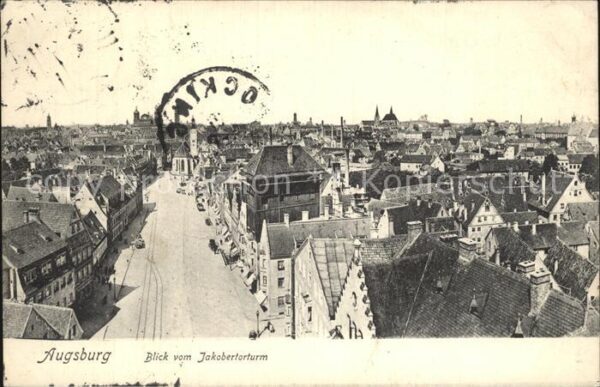 Augsburg Blick vom Jakobertorturm