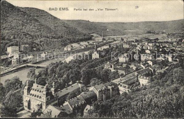Bad Ems Partie bei den Vier Türmen Panorama