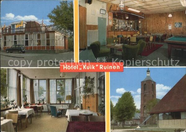 Ruinen Hotel Kuik Gastraum Billardzimmer Bar K