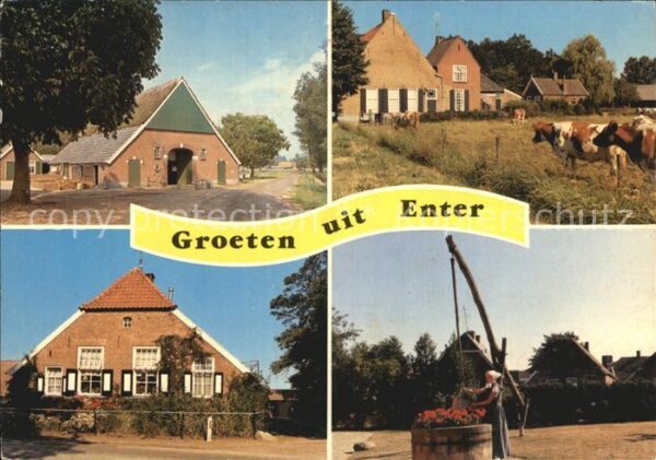 Enter Bauernhof Viehweide Ziehbrunnen