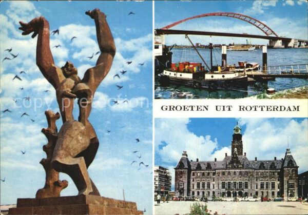 Rotterdam Skulptur Brücke Schloss