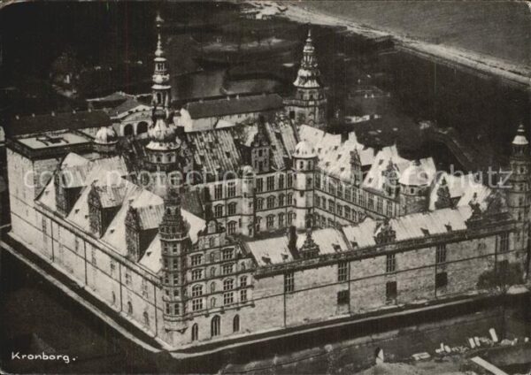 Kronborg Slot Chateau de Kronborg Fliegeraufnahme