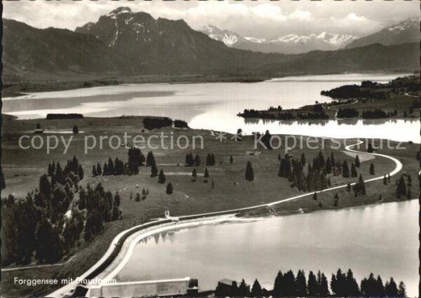 Forggensee Schwangau mit Staudamm