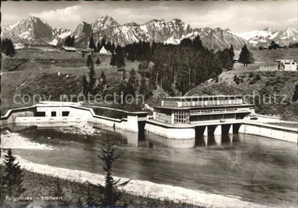 Forggensee Schwangau Wasserkarftwerk Panorama