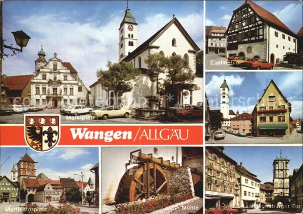 Wangen Allgaeu Marktplatz Eselmühle Martinstorplatz Mü