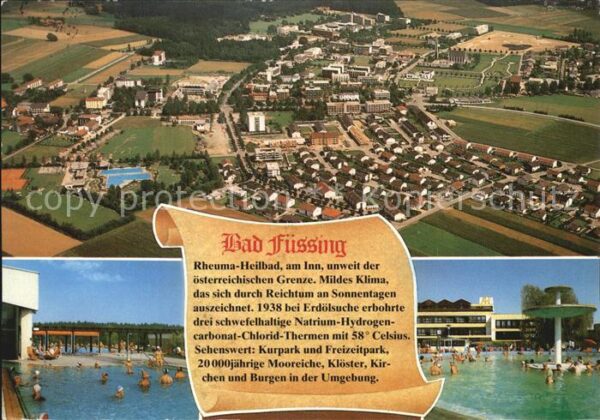 Bad Fuessing Fliegeraufnahme Thermalbad Füssing Ther