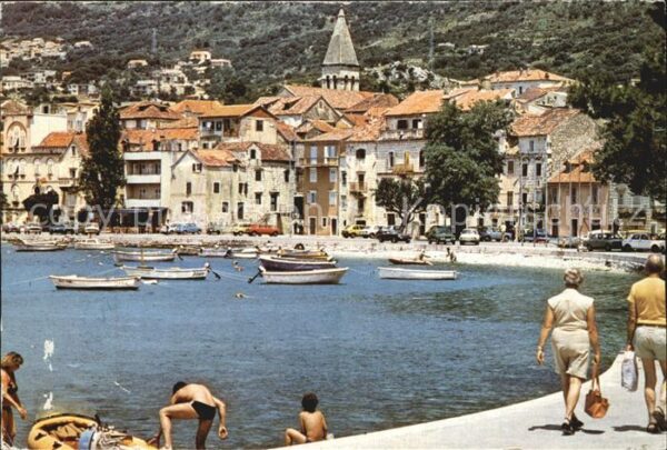 Makarska Dalmatien Hafenpartie