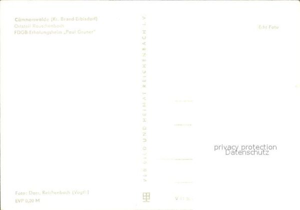 Caemmerswalde FDGB Erholungsheim Paul Gruner – Bild 2