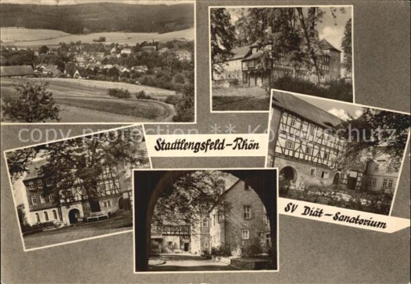 Stadtlengsfeld Panorama Diät Sanatorium Teilansichten
