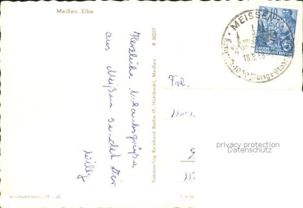 Meissen Elbe Sachsen Teilansicht Dom – Bild 2