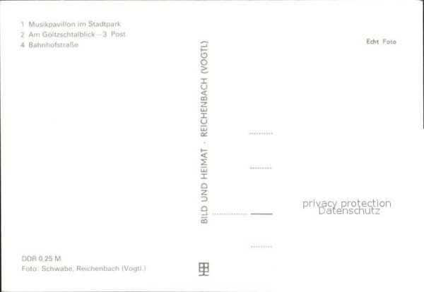 Reichenbach Vogtland Musikpavillon Goltzschtalblick Post Bah – Bild 2
