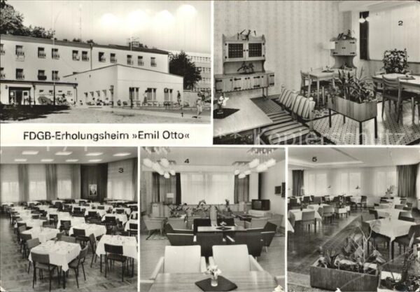 Plau Mecklenburg FDGB Erholungsheim Emil Otto Klubraum S