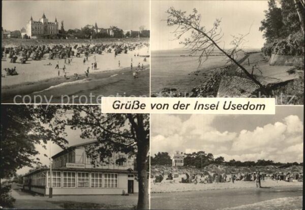 Zinnowitz Ostseebad Strand Koserow Ufermauer Zempin FDGB He