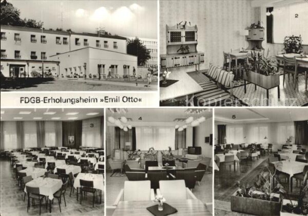 Plau Mecklenburg FDGB Erholungsheim Emil Otto Klubraum S
