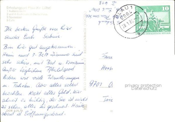 Plau Mecklenburg FDGB Erholungsheim Emil Otto Klubraum S – Bild 2