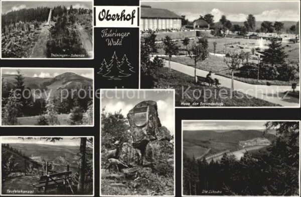 Oberhof Thueringen Schanze Haus der Freundschaft Teufelska