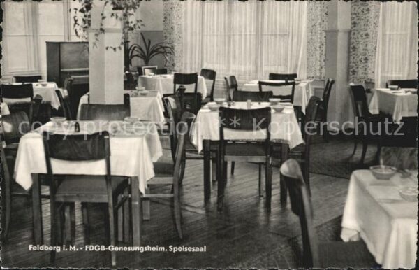 Feldberg Mecklenburg FDGB Genesungsheim Speisesaal