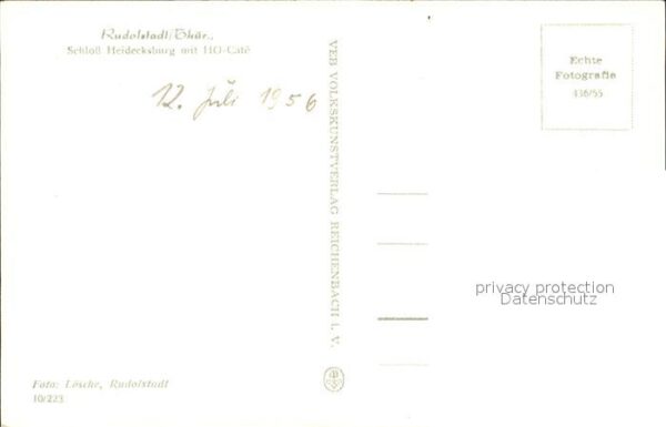 Rudolstadt Schloss Heidecksburg mit HO Cafe – Bild 2