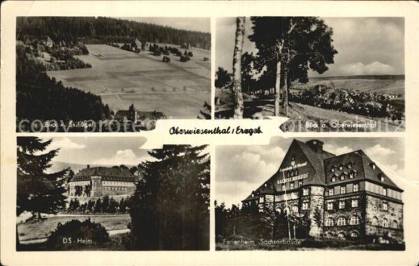 Oberwiesenthal Erzgebirge Blick vom Skiflügel DS Heim Ferienheim