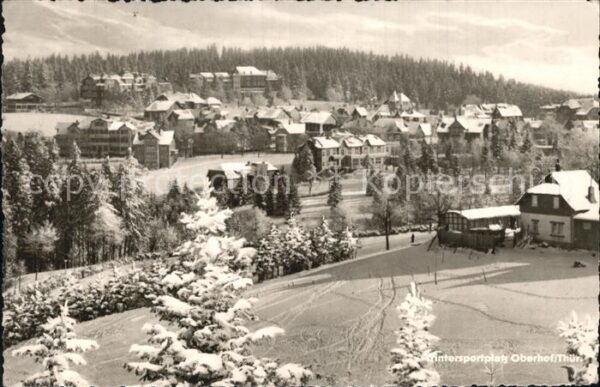 Oberhof Thueringen Panorama Wintersportplatz