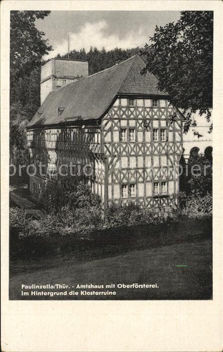 Paulinzella Amtshaus mit Oberförsterei Fachwerkhaus