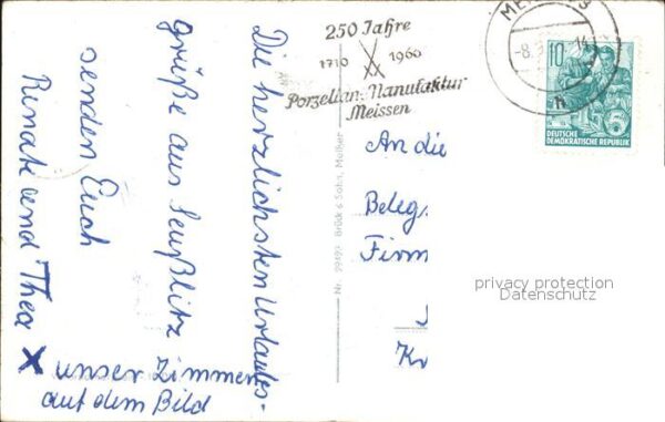 Seusslitz Blick über die Elbe nach Niederlommatzs – Bild 2