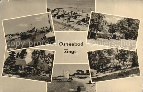 Zingst Ostseebad Hafen Strand Karl Marx Platz Milchbar K