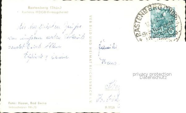Rastenberg Kurhaus FDGB Vertragsheim – Bild 2