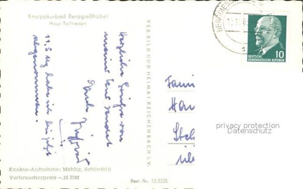 Berggiesshuebel Haus Talfrieden Kneippkurbad – Bild 2