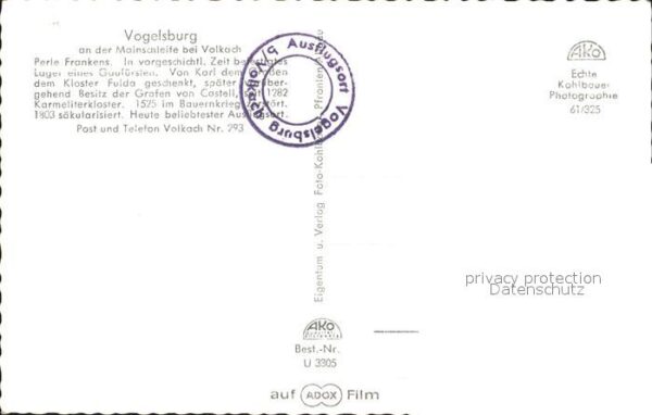 Volkach Panorama Blick von der Vogelsburg Resta – Bild 2