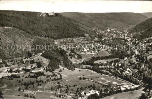 Wildbad Schwarzwald Kurort Schwarzwald Fliegeraufnahme