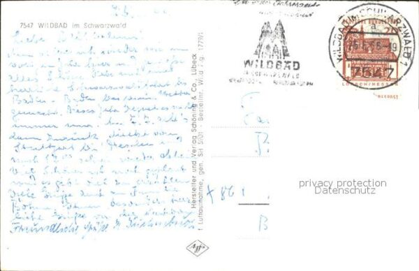 Wildbad Schwarzwald Kurort Schwarzwald Fliegeraufnahme – Bild 2