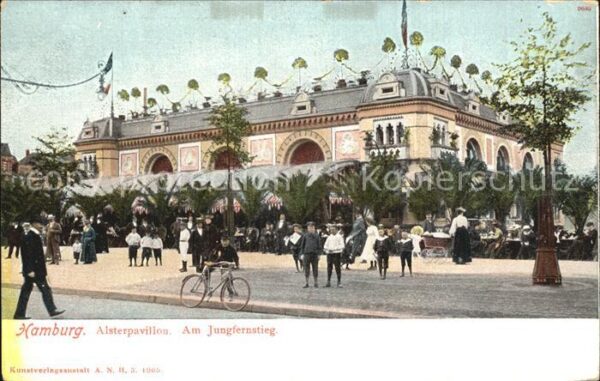 Hamburg Alsterpavillon am Jungfernstieg