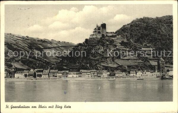 St Goarshausen mit Burg Katz