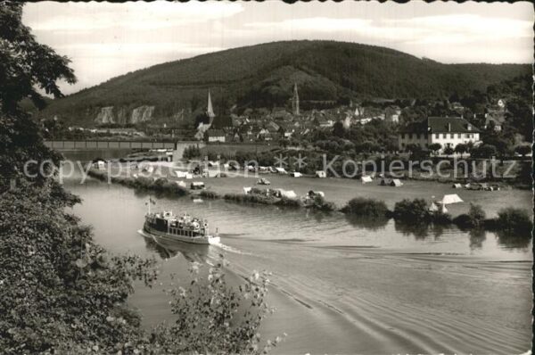 Neckargemuend Dampferfahrt auf dem Neckar Campingplat
