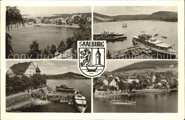 Saalburg Saale Stausee der Bleiloch Saaletalsperre Boo