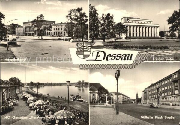 Dessau-Rosslau Hauptbahnhof Landestheater Wilhelm Piec