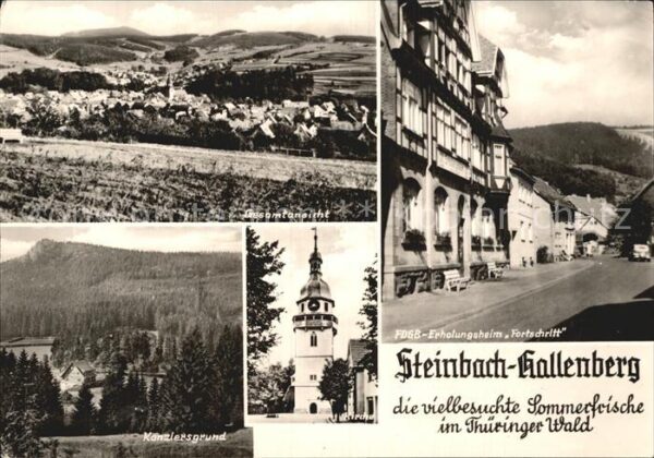 Steinbach-Hallenberg Gesamtansicht FDGB Erholungsheim Fortsc
