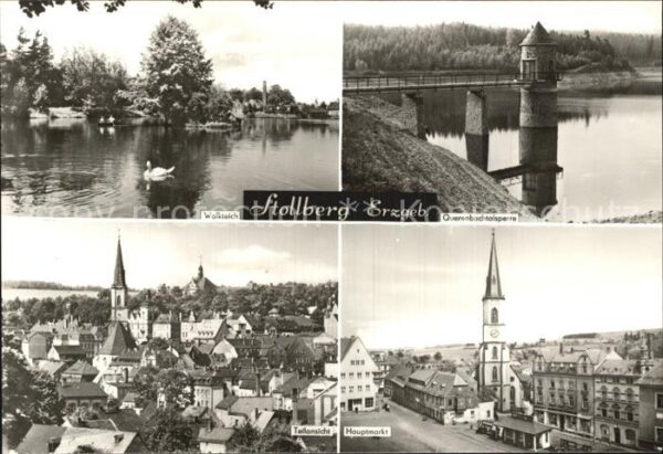 Stollberg Erzgebirge Walkteich Schwäne Querenbachtalsperre H