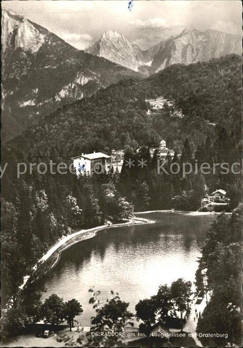 Oberaudorf Luegsteinsee mit Grafenburg Alpenpanora